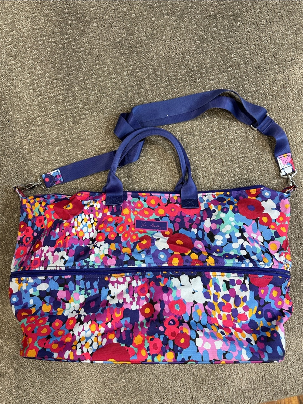 Vera Bradley Purple Multi Floral Tote